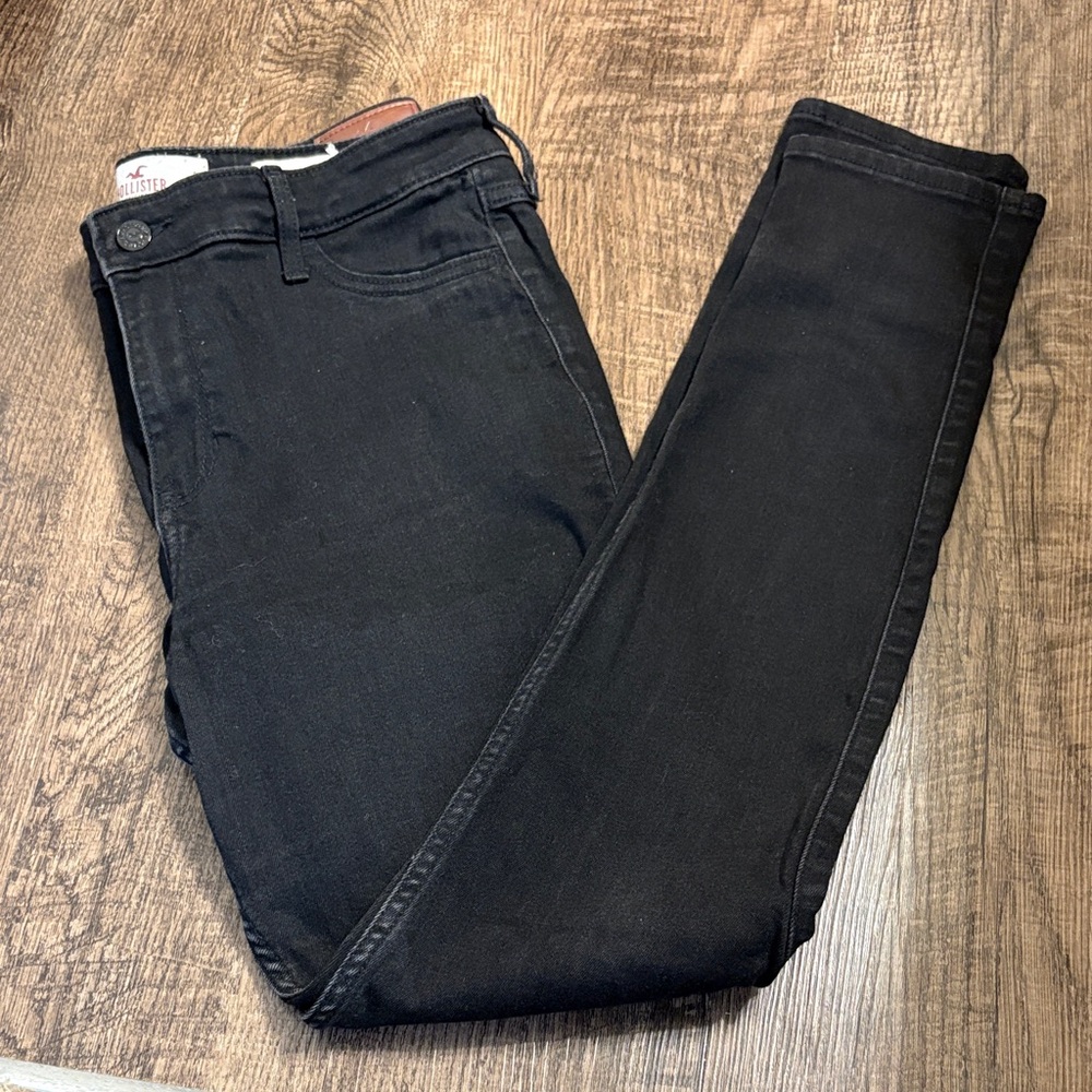 Hollister Black High Rise Super Skinny Jeans 31x30